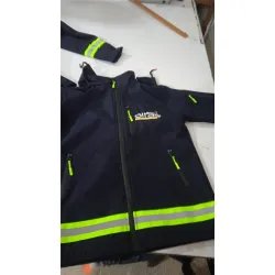 Fosforlu Şeritli Softshell İş Montu (Lacivert) Fosforlu Şeritli Softshell İş Montu (Lacivert)