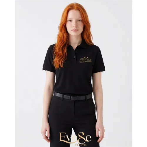 Logolu Polo Yaka T-Shirt (Siyah) Logolu Polo Yaka T-Shirt (Siyah)