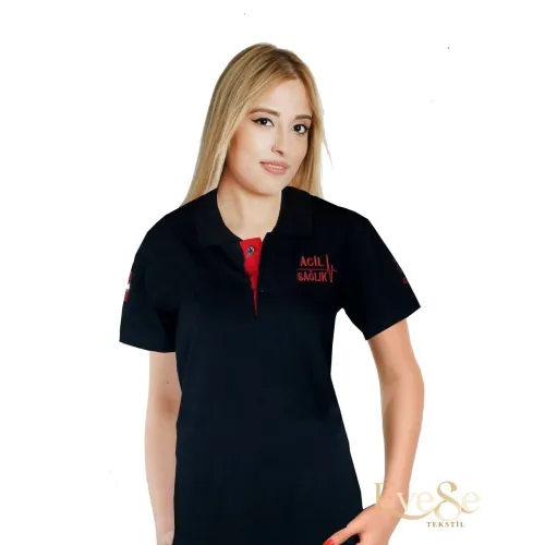 Özel Acil Sağlık Polo Yaka Kısa Kol T-Shirt Lacivert Özel Acil Sağlık Polo Yaka Kısa Kol T-Shirt Lacivert