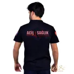 Özel Acil Sağlık Polo Yaka Kısa Kol T-Shirt Lacivert Özel Acil Sağlık Polo Yaka Kısa Kol T-Shirt Lacivert