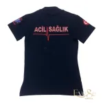 Özel Acil Sağlık Polo Yaka Kısa Kol T-Shirt Lacivert Özel Acil Sağlık Polo Yaka Kısa Kol T-Shirt Lacivert