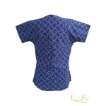 Likralı Desenli Üst (Mavi Galaxy Çizgiler) Likralı Desenli Üst (Mavi Galaxy Çizgiler)