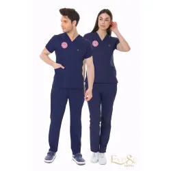 Lacivert Hemşire Forması Likralı Scrubs Takım (Patriot Blue) Lacivert Hemşire Forması Likralı Scrubs Takım (Patriot Blue)
