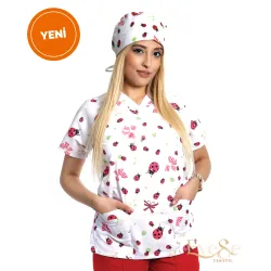 Terikoton Üst Desenli (Uğur Böceği)