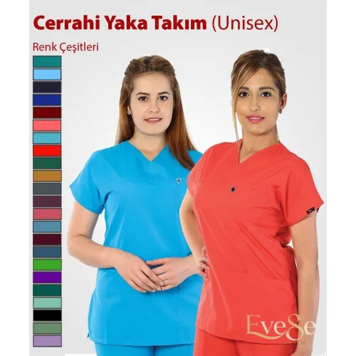 Cerrahi Yaka Terikoton Takım (Unisex)