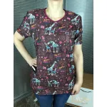 Comfort Sport Likralı Desenli Üst (Zürafalar)