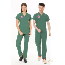 Ameliyathane Yeşil Personel Forması Likralı Scrubs Takım (Frosty Spruce) Ameliyathane Yeşil Personel Forması Likralı Scrubs Takım (Frosty Spruce)