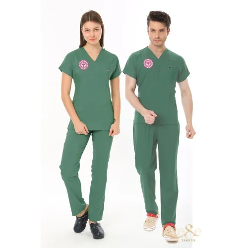 Ameliyathane Yeşil Personel Forması Likralı Scrubs Takım (Frosty Spruce) Ameliyathane Yeşil Personel Forması Likralı Scrubs Takım (Frosty Spruce)