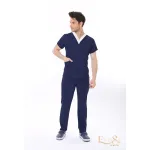 Sorumlu Lacivert Hemşire Forması Likralı Scrubs Takım (Patriot Blue)