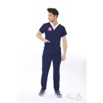 Sorumlu Lacivert Hemşire Forması Likralı Scrubs Takım (Patriot Blue)