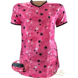 Comfort Sport Likralı Desenli Üst (Pembe Yıldızlar) Comfort Sport Likralı Desenli Üst (Pembe Yıldızlar)