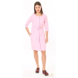 İ-Class Sıfır Yaka Bayan Pembe Önlük İ-Class Sıfır Yaka Bayan Pembe Önlük