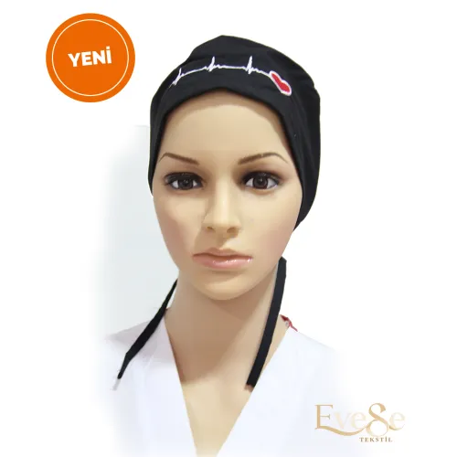 Ritim Desenli Bone Siyah Ritim Desenli Bone Siyah